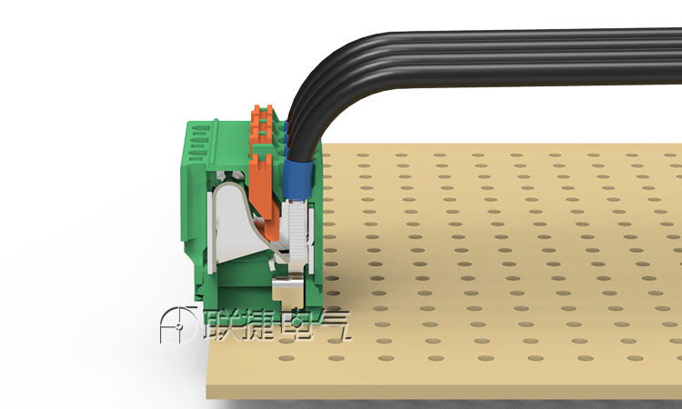 弹簧接线端子连接器 直插式