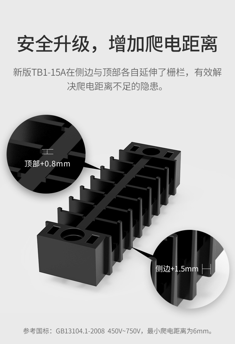 上海联捷TB1-15A面板固定式端子排