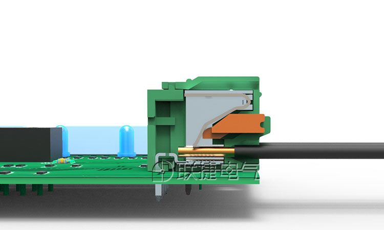 弹簧接线端子连接器 直插式