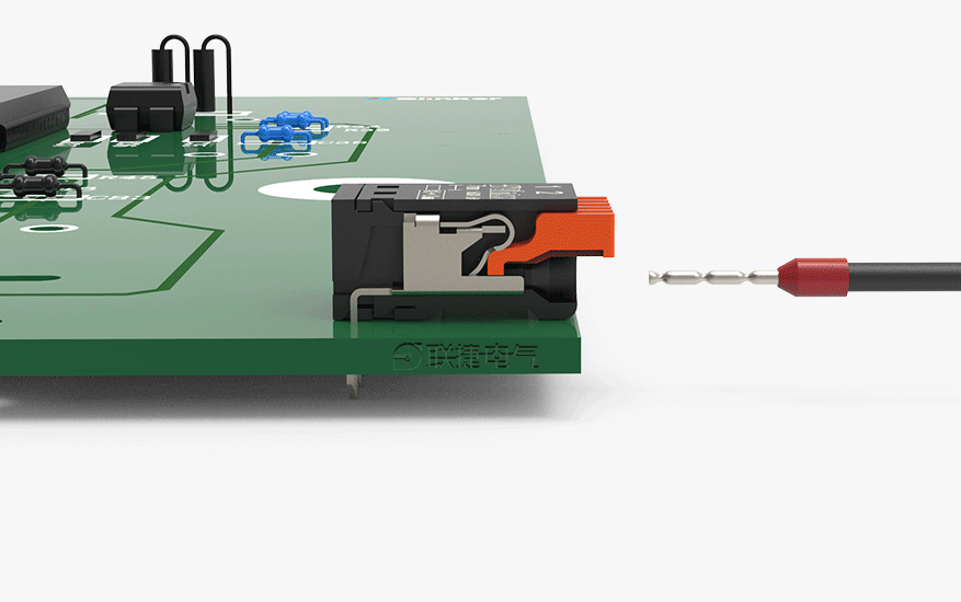 上海联捷LS341R-2.54直插弹簧式PCB接线端子