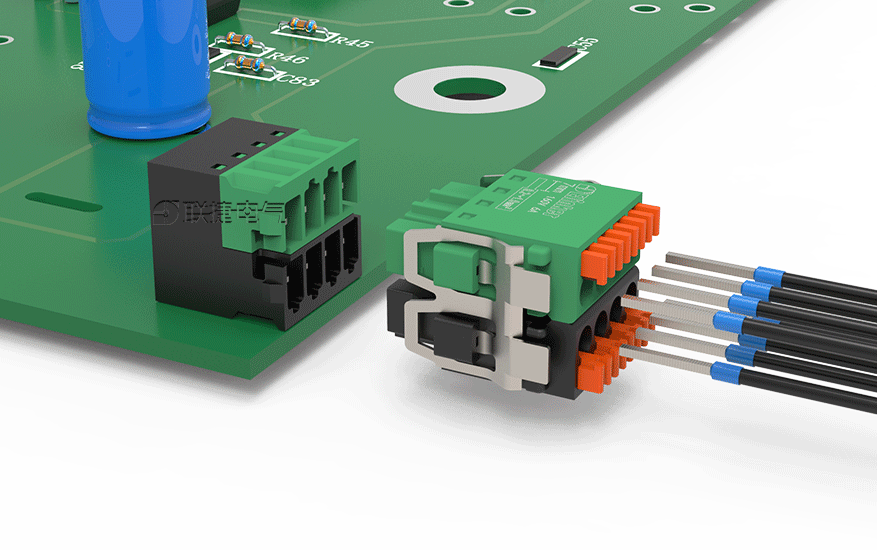上海联捷弯针双层插拔式接线端子LZ4R-2.54
