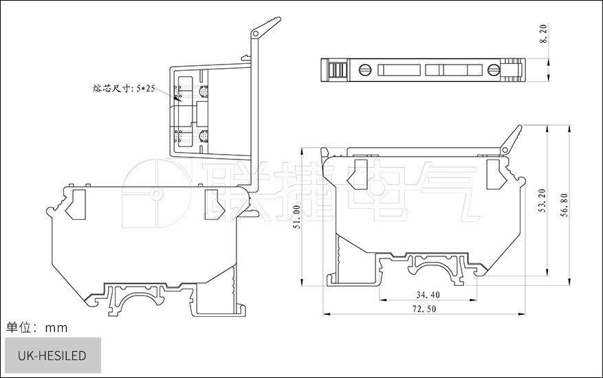 UL-UK5-HESI保险丝端子