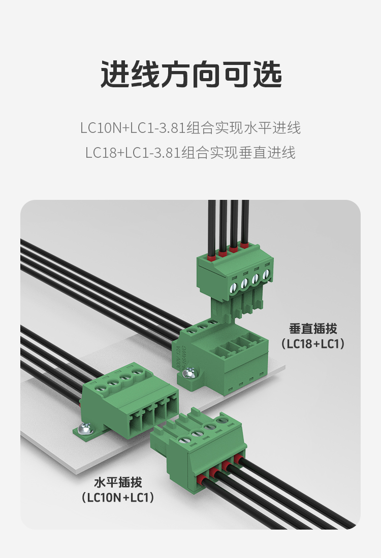 LC18-3.81面板固定式插拔端子