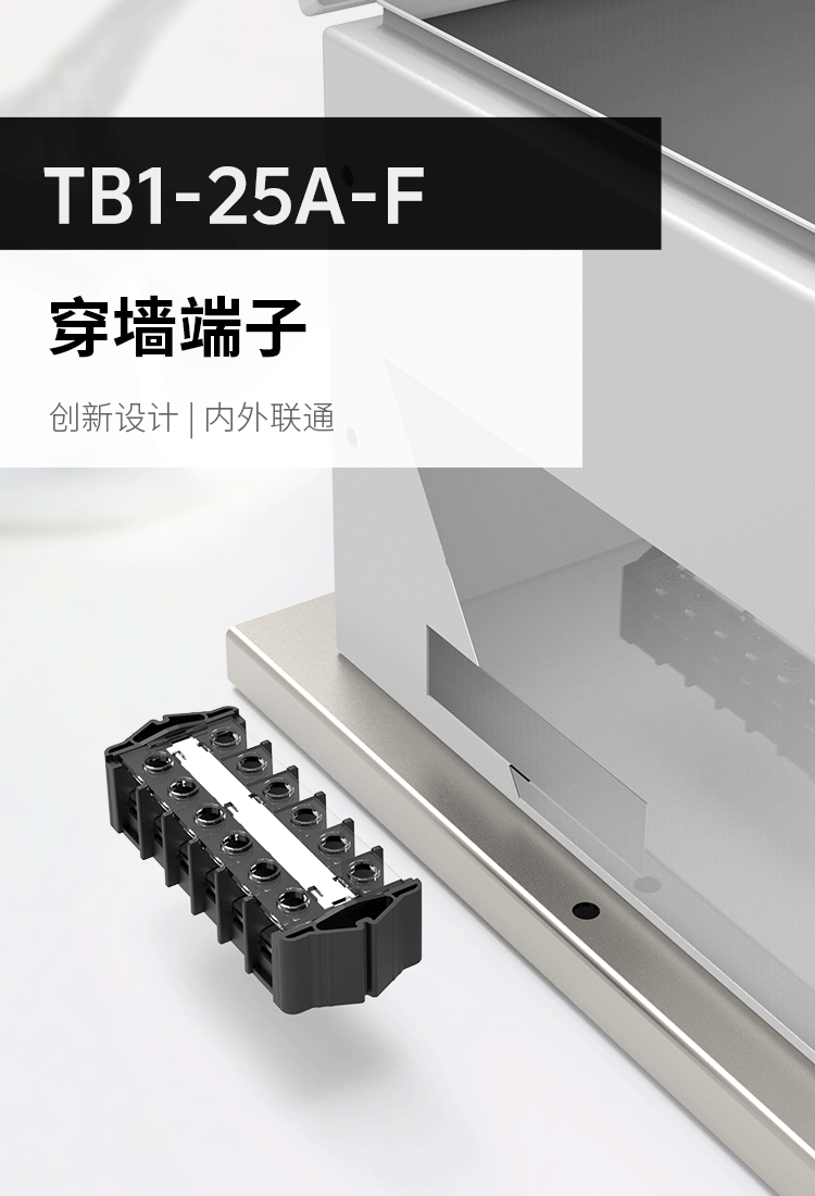 TB1-25A-F穿墙式端子排