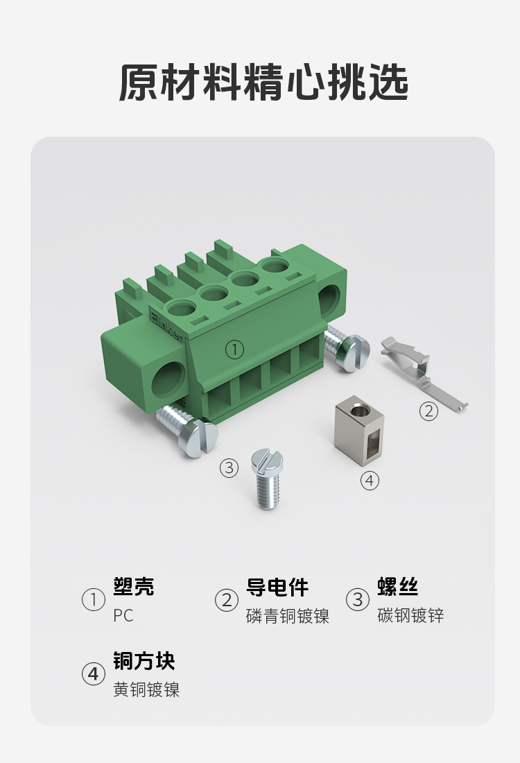 LC1M-3.96插拔式接线端子