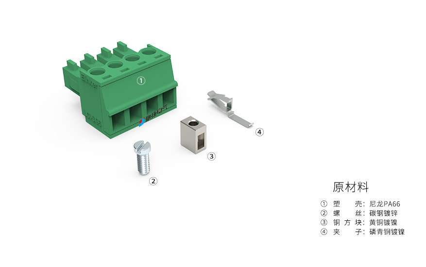LC1-3.96插拔式接线端子