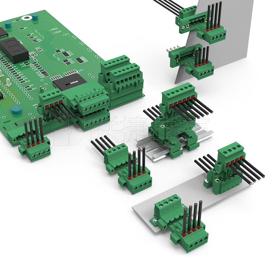上海联捷电气LC2AM-5.08插拔式接线端子