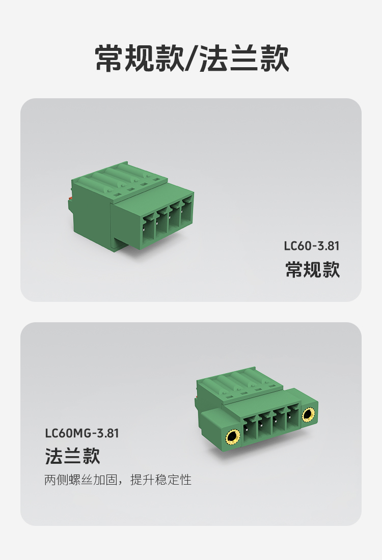 LC60-3.81插拔式接线端子