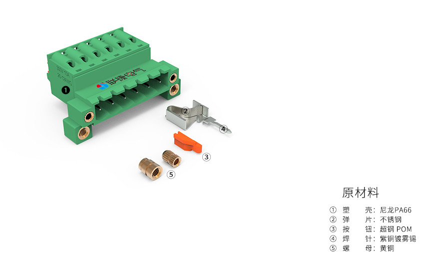 LC60MGC2-5.08上海联捷穿墙插拔弹簧端子