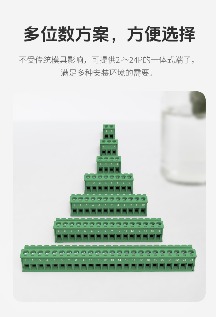 LC70-5.08插拔式接线端子25A大电流款