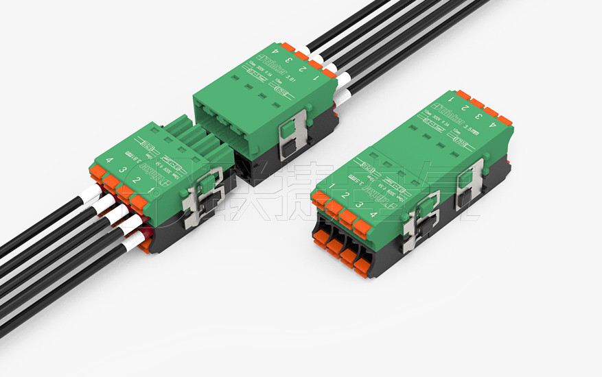 LC88-3.5/LC88-3.81小间距双层插拔式接线端子微型弹簧直插双层端子