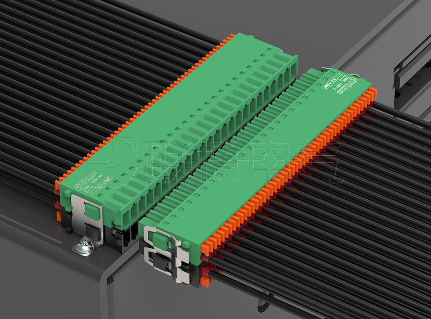 lc880n-2.54双侧面板固定式插拔接线端子