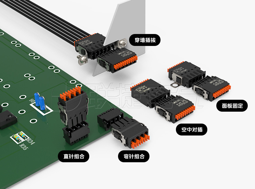 LC8M-2.54不锈钢法兰款插拔式接线端子