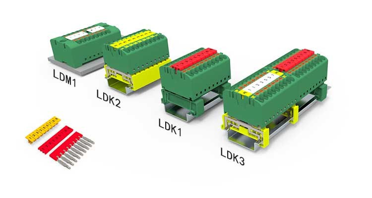 LD1上海联捷弹簧一体式接线端子排