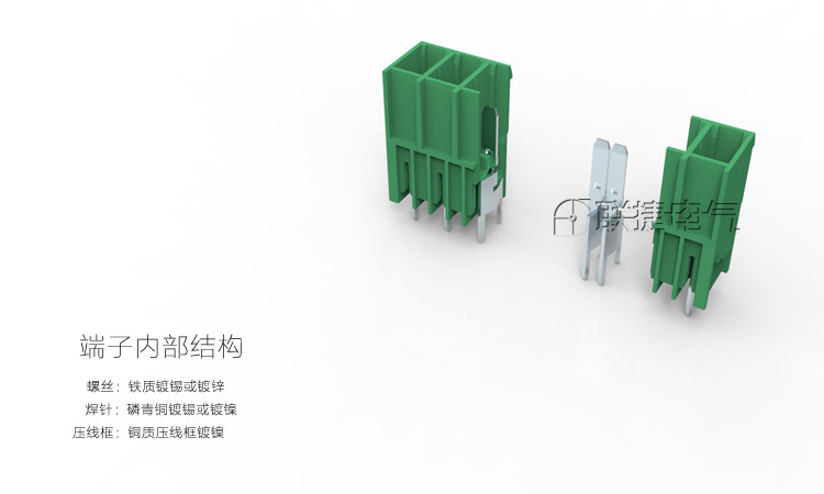 大电流插拔式绿色接线端子7.62