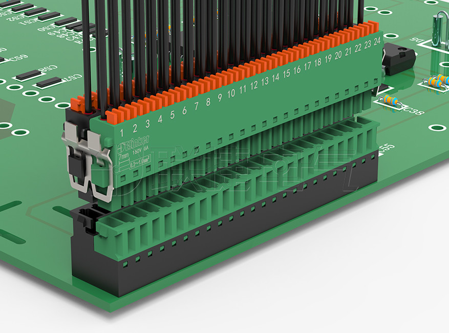 上海联捷LZ4V-2.54双层PCB插拔式接线端子